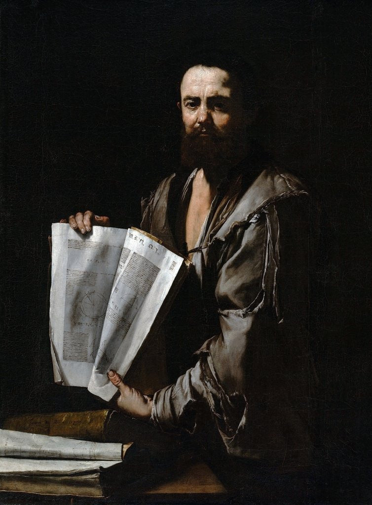 Detail of Euclid by Jusepe De Ribera