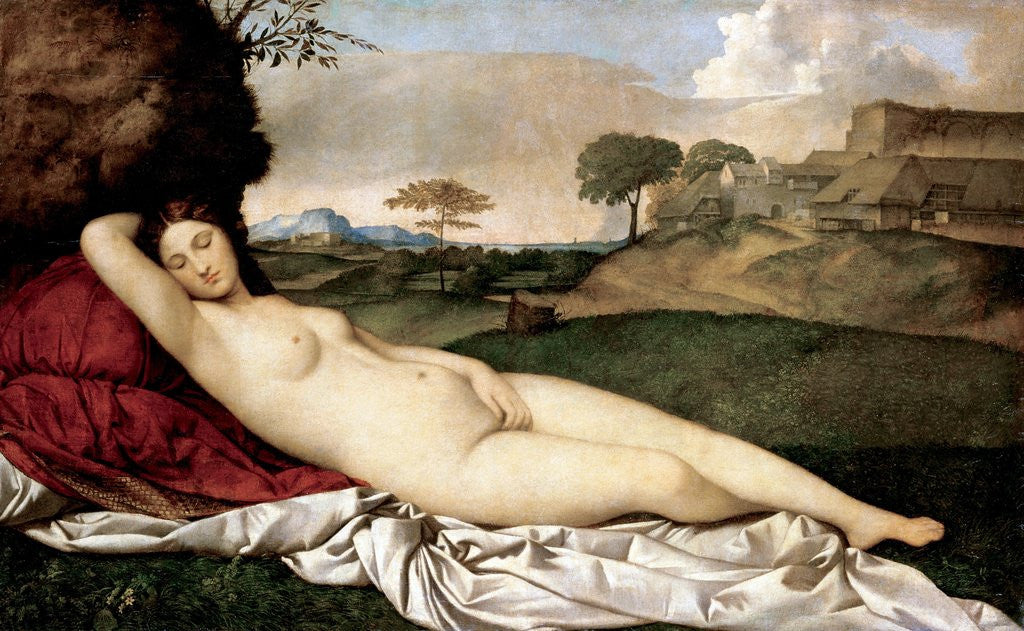 Detail of Sleeping Venus by Giorgione