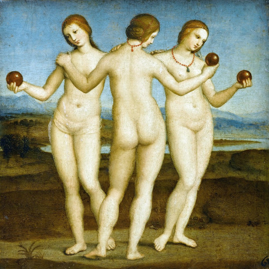 Detail of The Three Graces by Raphael