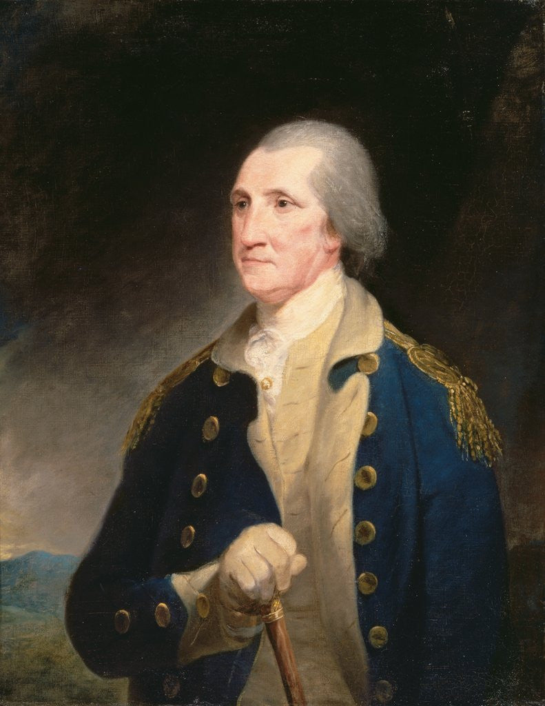 Detail of Portrait of George Washington by Robert Edge Pine