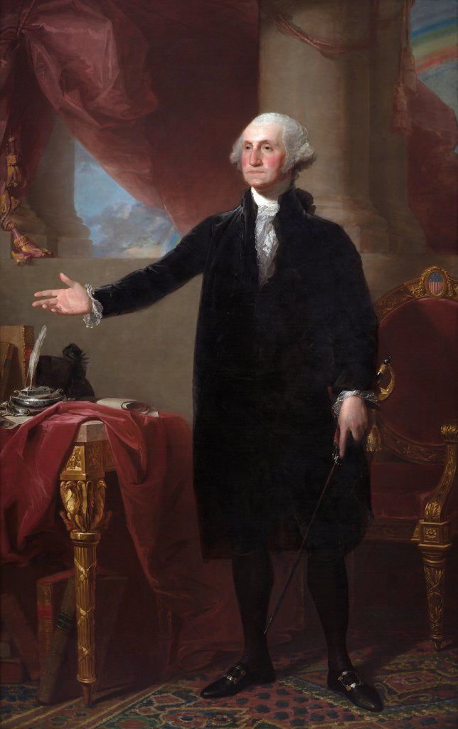 Detail of George Washington (The Lansdowne Portrait) by Gilbert Stuart