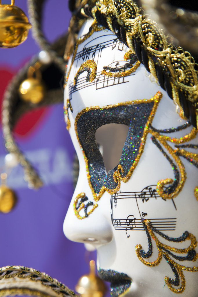 Detail of Canival Masks by Corbis