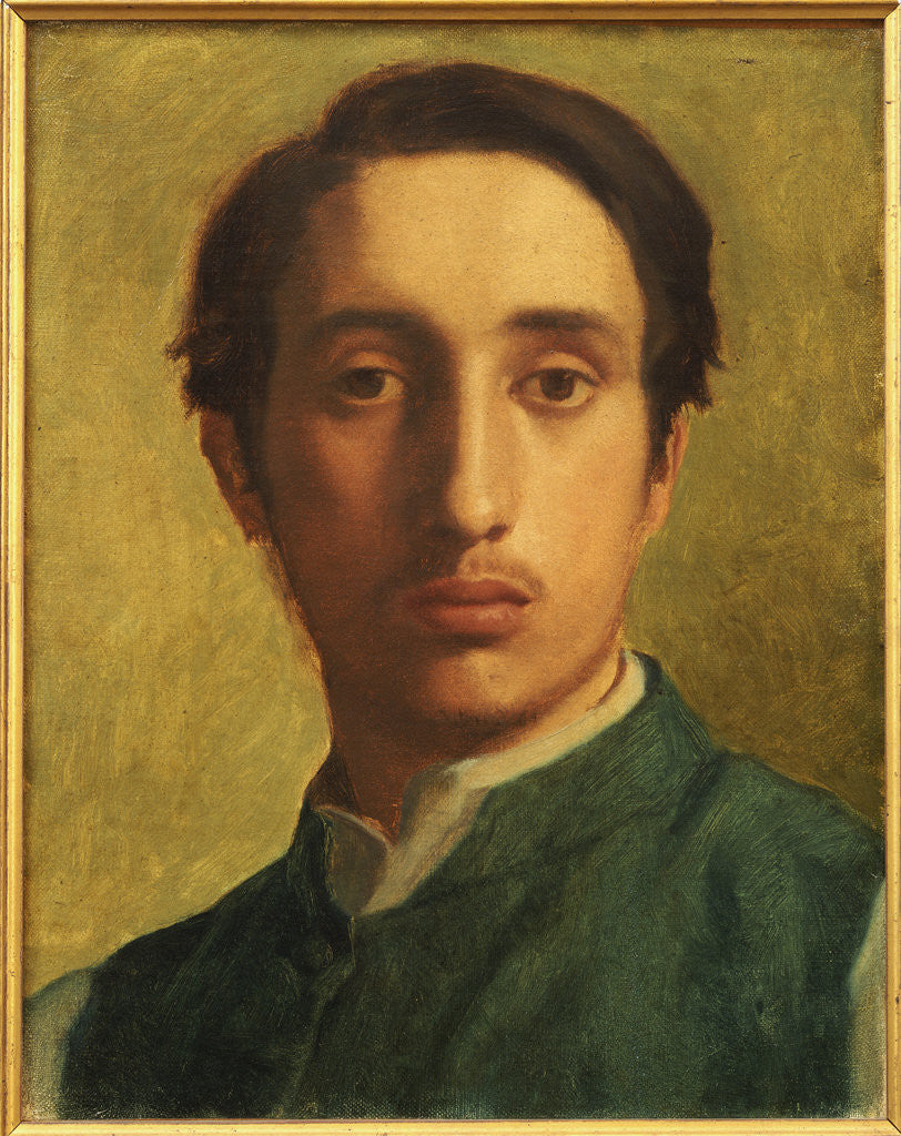 Detail of Degas in a Green Waistcoat by Edgar Degas
