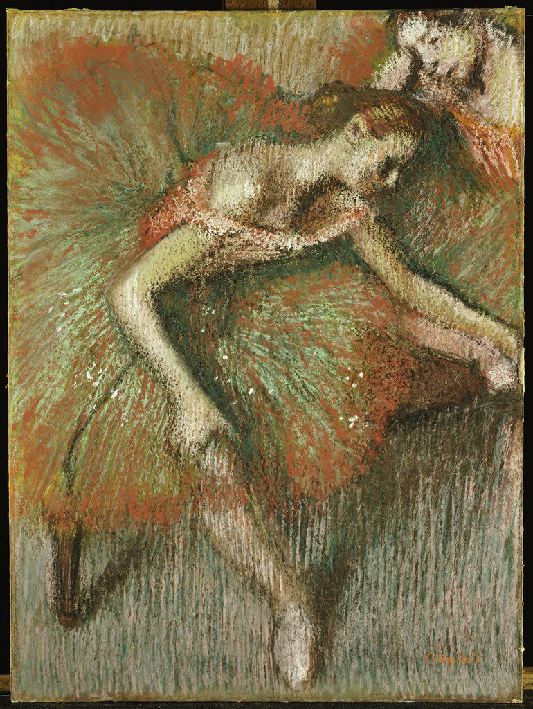 Detail of Dancers by Edgar Degas