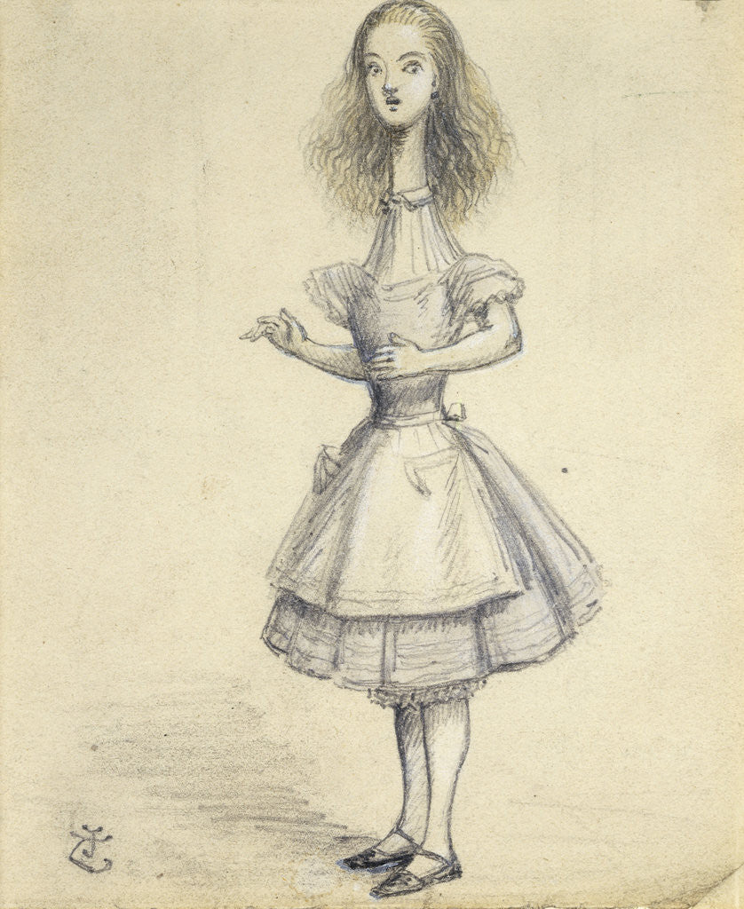 Detail of Alice In Wonderland: Curiouser and Curiouser by John Tenniel