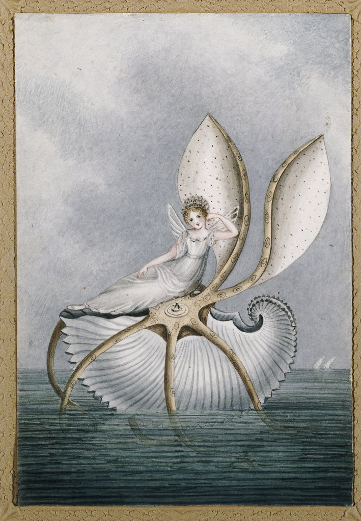 Detail of A Fairy Resting on a Shell by Amelia Jane Murray