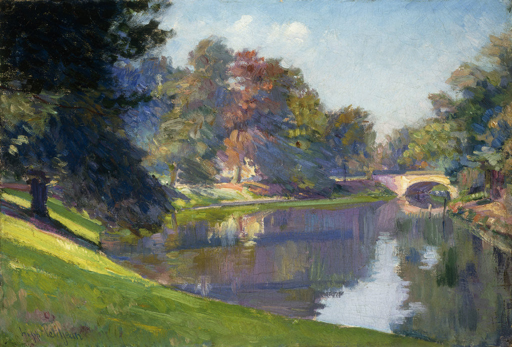 Detail of Le Bois de Bruxelles by Hippolyte Petitjean