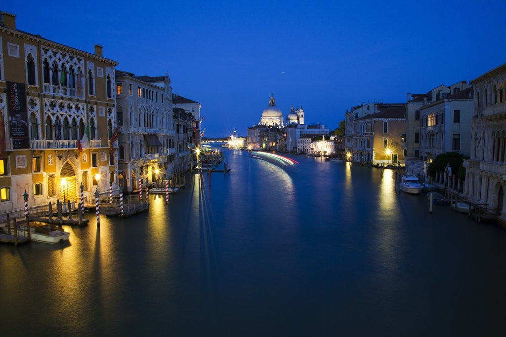 Detail of Night view of Grand Canal, Venice, Italy by Anonymous