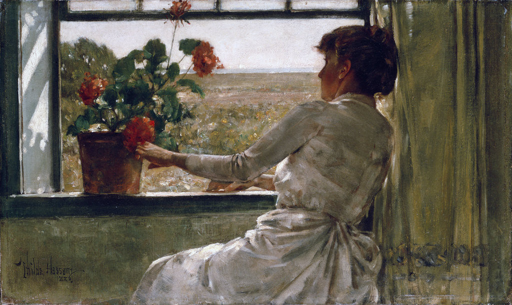 Detail of Summer Evening by Frederick Childe Hassam