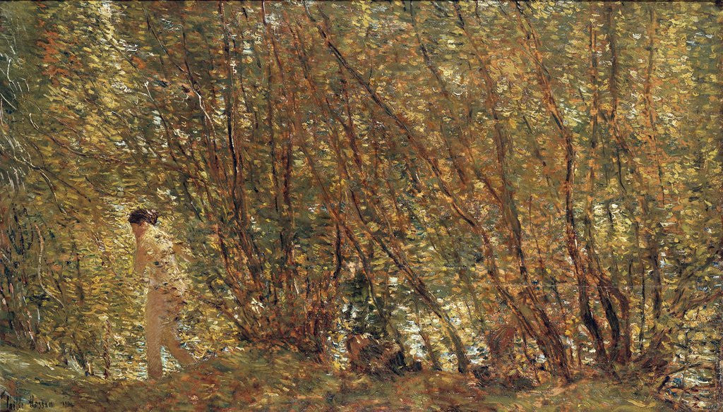 Detail of Under the Alders by Frederick Childe Hassam