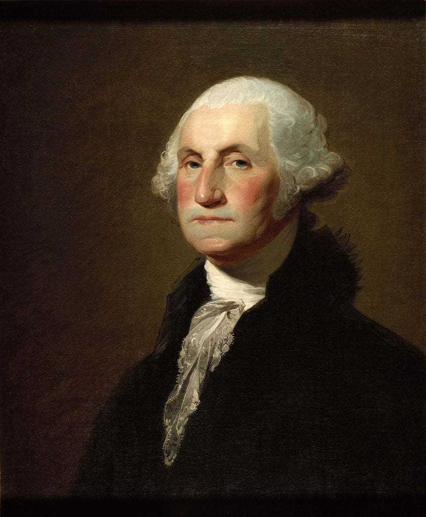Detail of George Washington by Gilbert Stuart