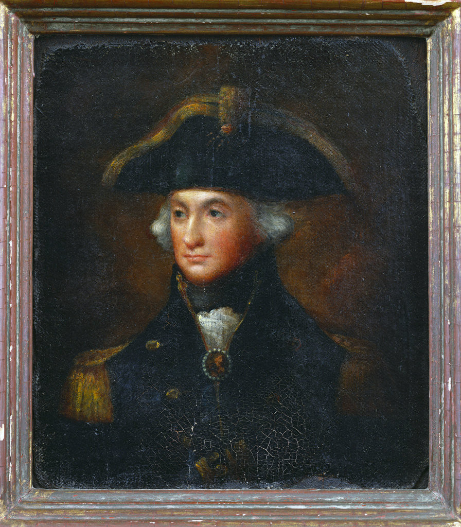 Detail of A Portrait of Horatio, Lord Nelson by follower of Lemuel Francis Abbott by Anonymous
