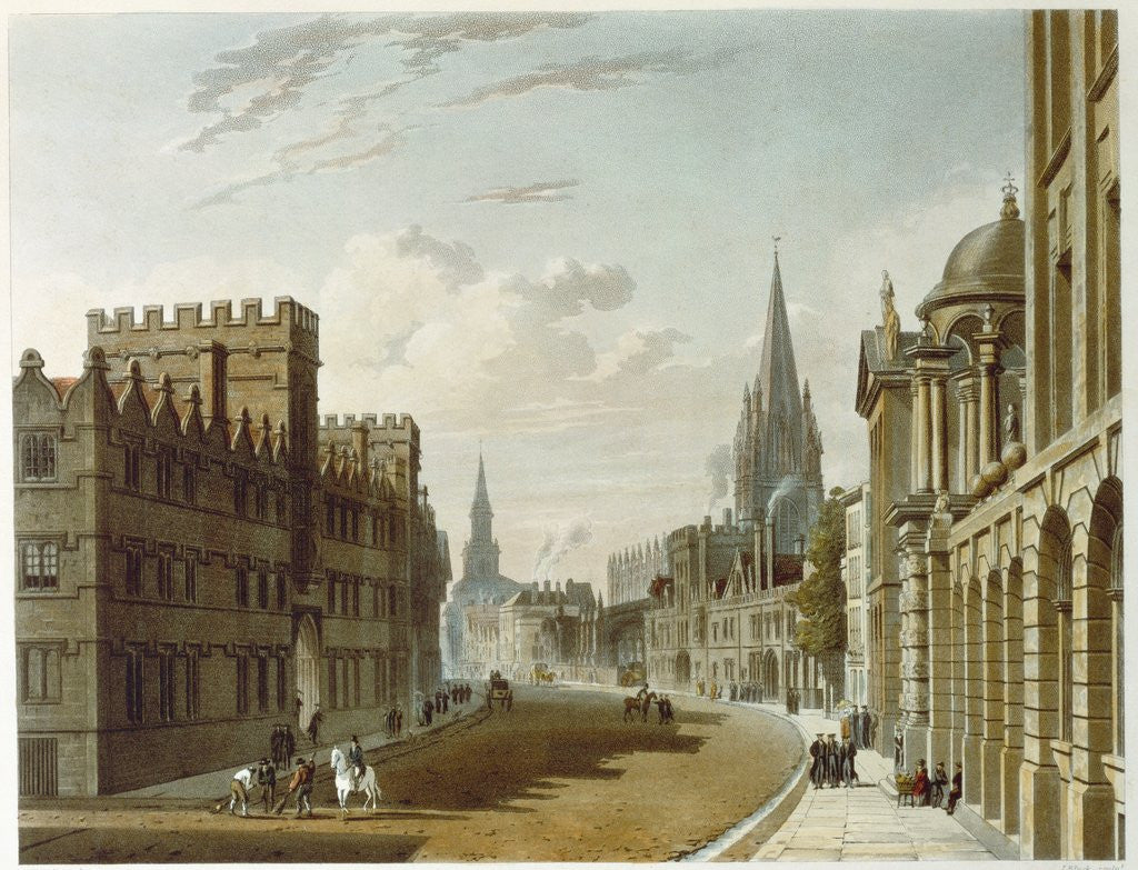 Detail of Oxford, High Street Looking West by Corbis