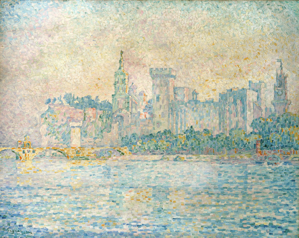 Detail of Avignon, Morning by Paul Signac