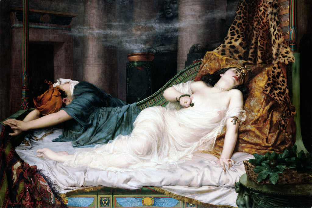 Detail of The Death of Cleopatra 'The Stroke of Death Etc' by Reginald Arthur
