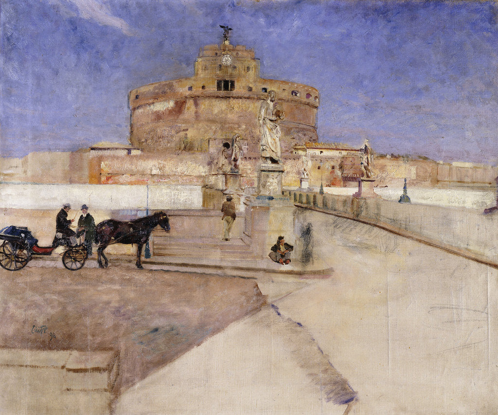 Detail of Castello Sant'Angelo by Eilif Peterssen