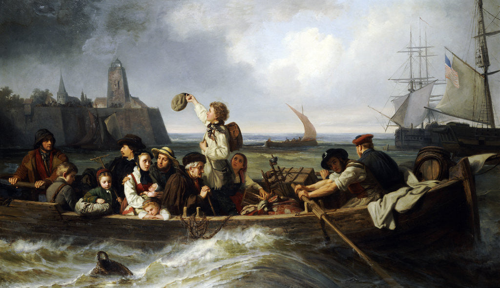 Detail of Emigration to America by Antonie Volkmar