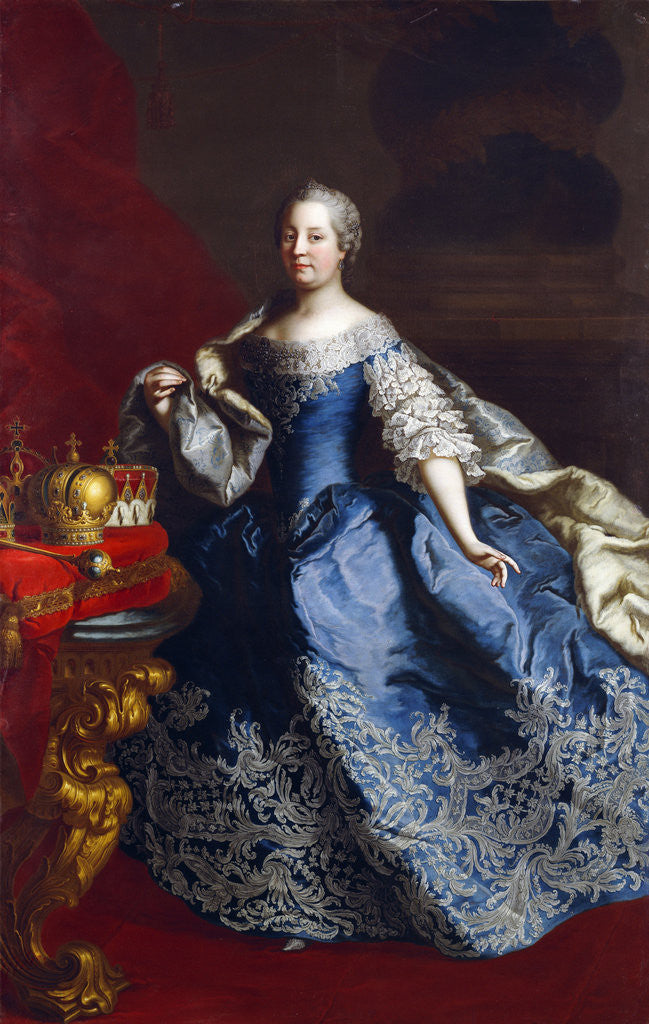Detail of Portrait of Empress Maria Theresa of Austria by Martin van Meytens II