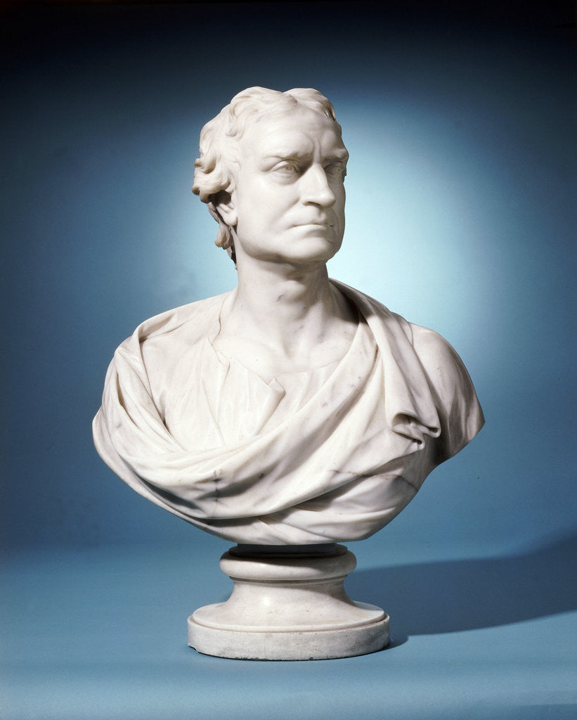 Detail of Bust of Sir Isaac Newton attributed to Joseph Wilton by Anonymous