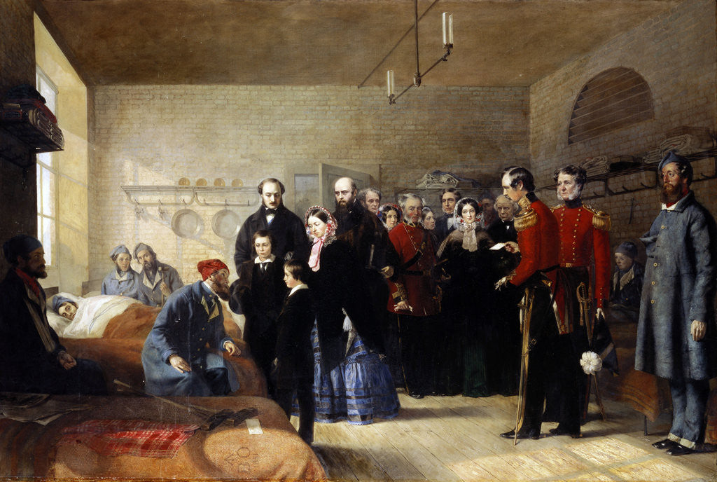 Detail of Queen Victoria's First Visit to Her Wounded Soldiers by Jerry Barrett