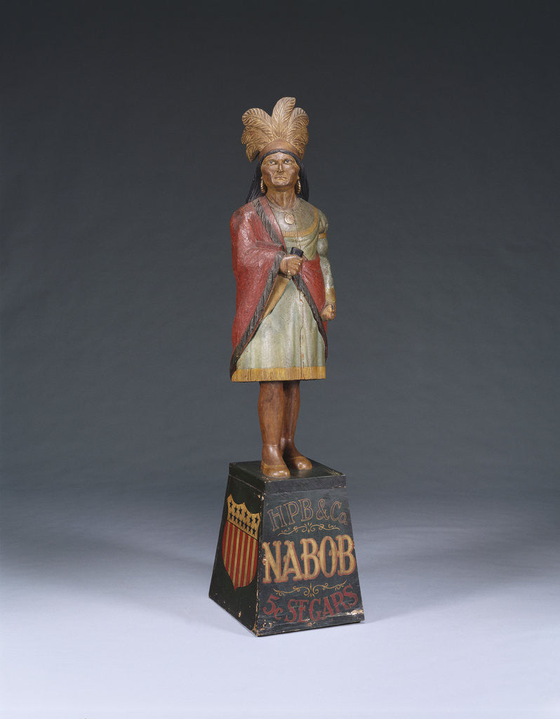 Detail of Indian Princess tobacco shop sculpture by Anonymous