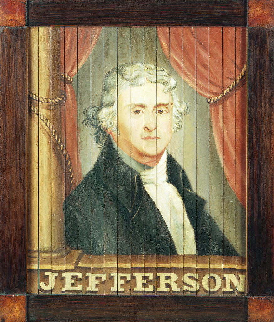 Detail of Tavern sign depicting Thomas Jefferson by Anonymous