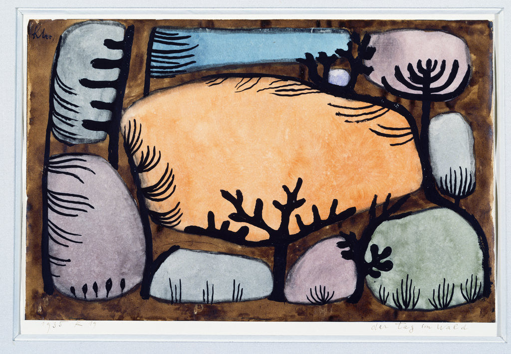 Detail of The Day in the Forest by Paul Klee