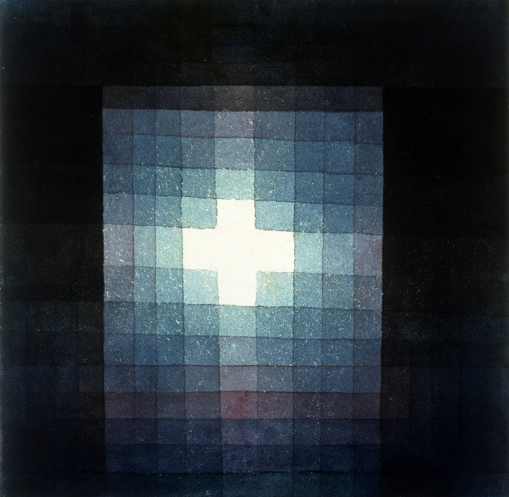 Christliches grabmahl-kreuzbild by Paul Klee