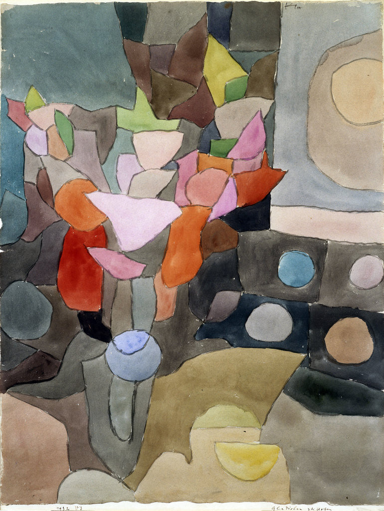 Detail of Still Life with Gladioli by Paul Klee
