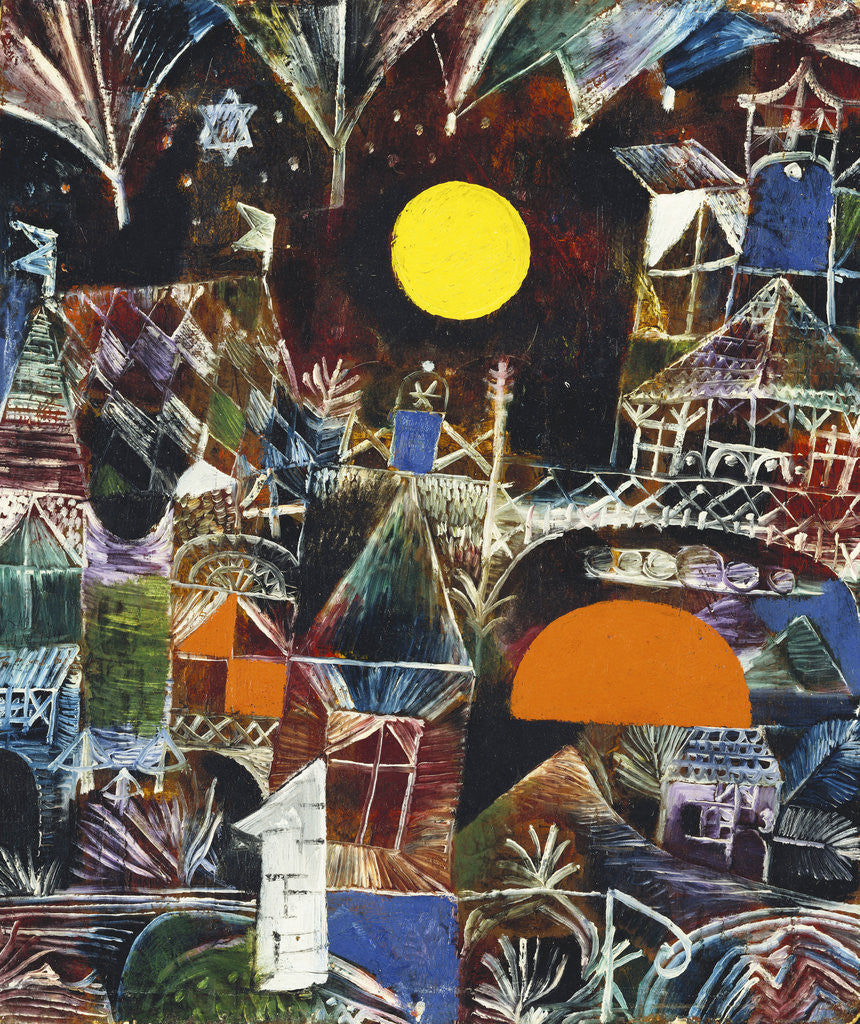 Detail of Moonrise - Sunset by Paul Klee