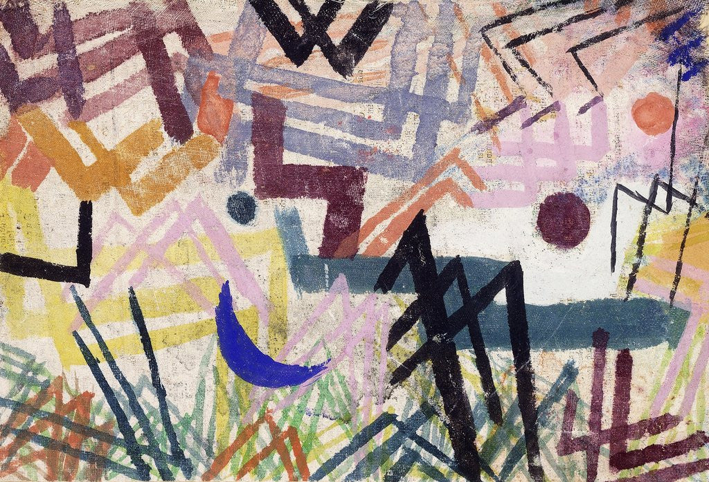 Detail of The Power of Play in a Lech Landscape by Paul Klee