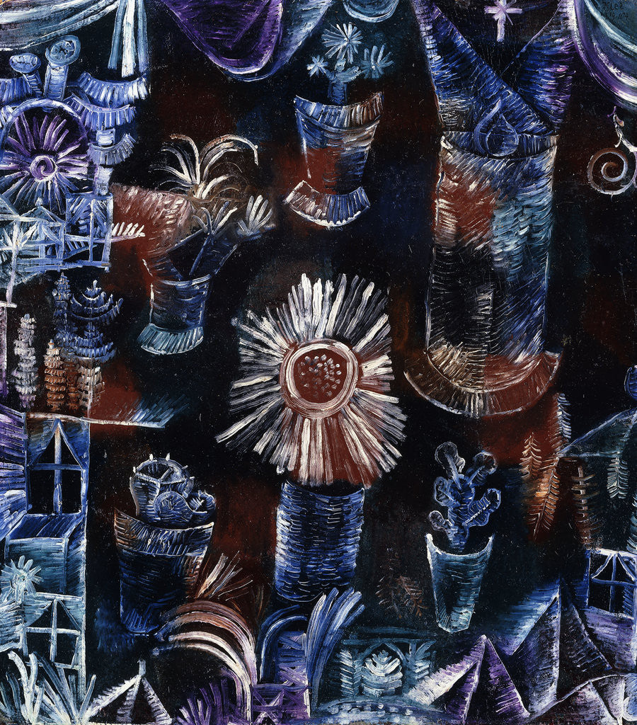 Detail of Still-Life with Thistle by Paul Klee