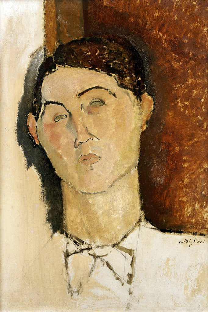 Detail of Tete De Jeune Homme by Amedeo Modigliani