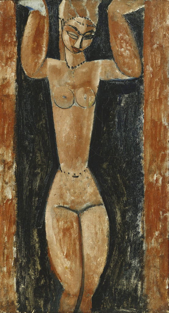Detail of Caryatid by Amedeo Modigliani