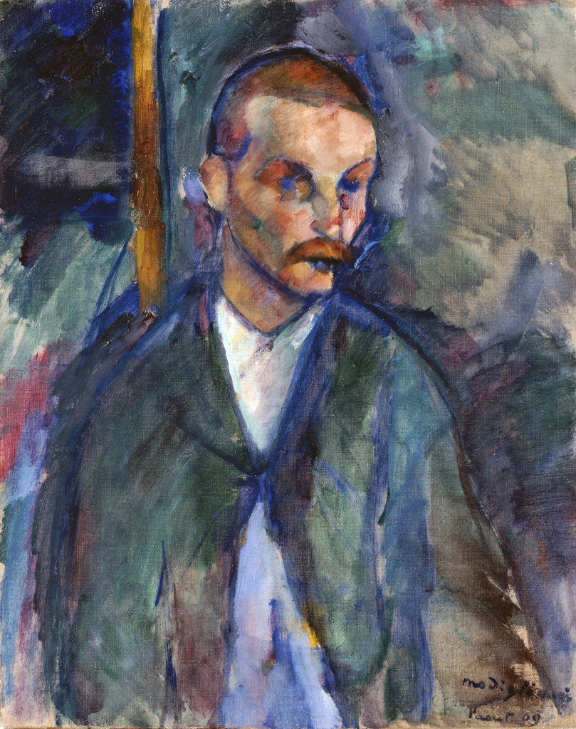 Detail of The Beggar of Livorne by Amedeo Modigliani