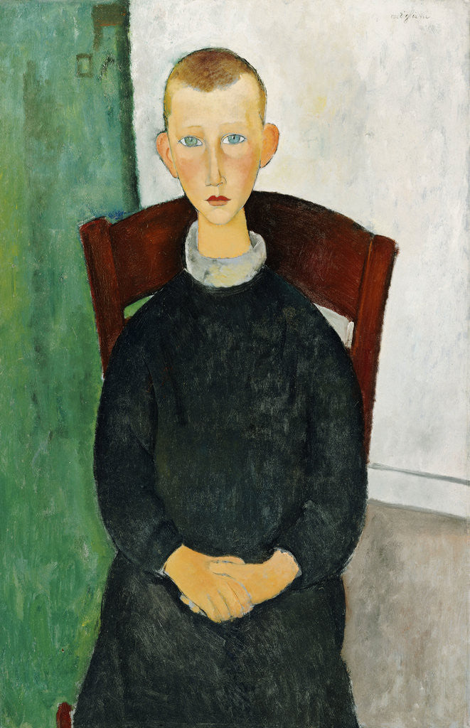 Detail of The Caretaker's Son by Amedeo Modigliani