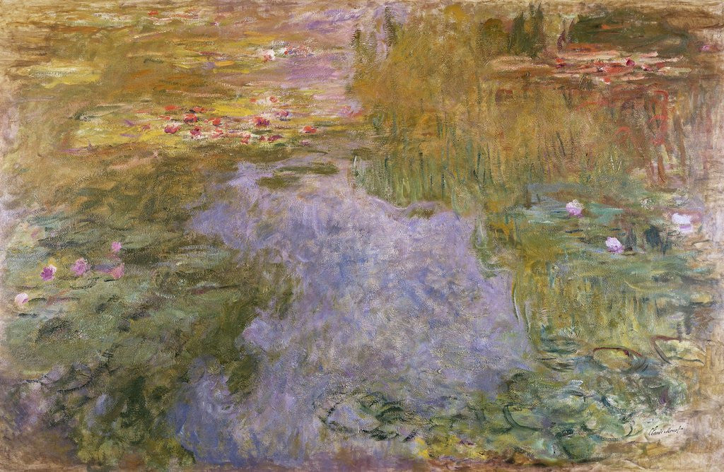 Detail of Waterlilies by Claude Monet