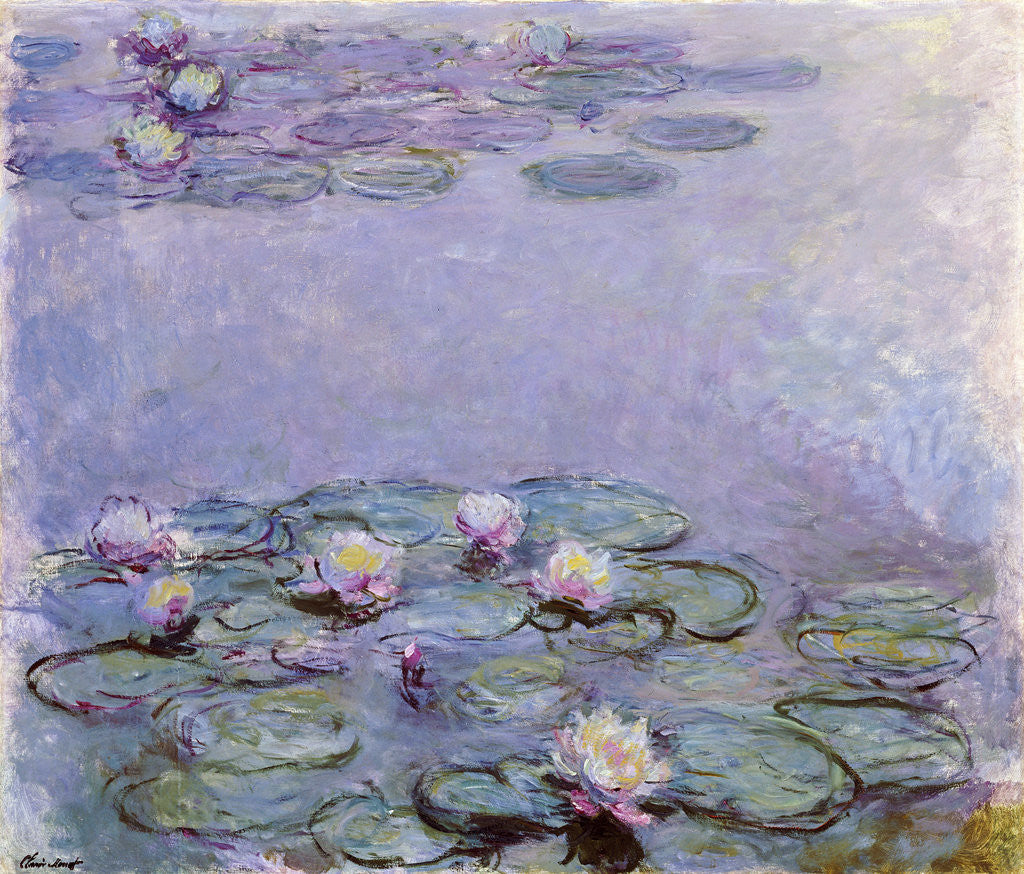 Detail of Water Lilies by Claude Monet