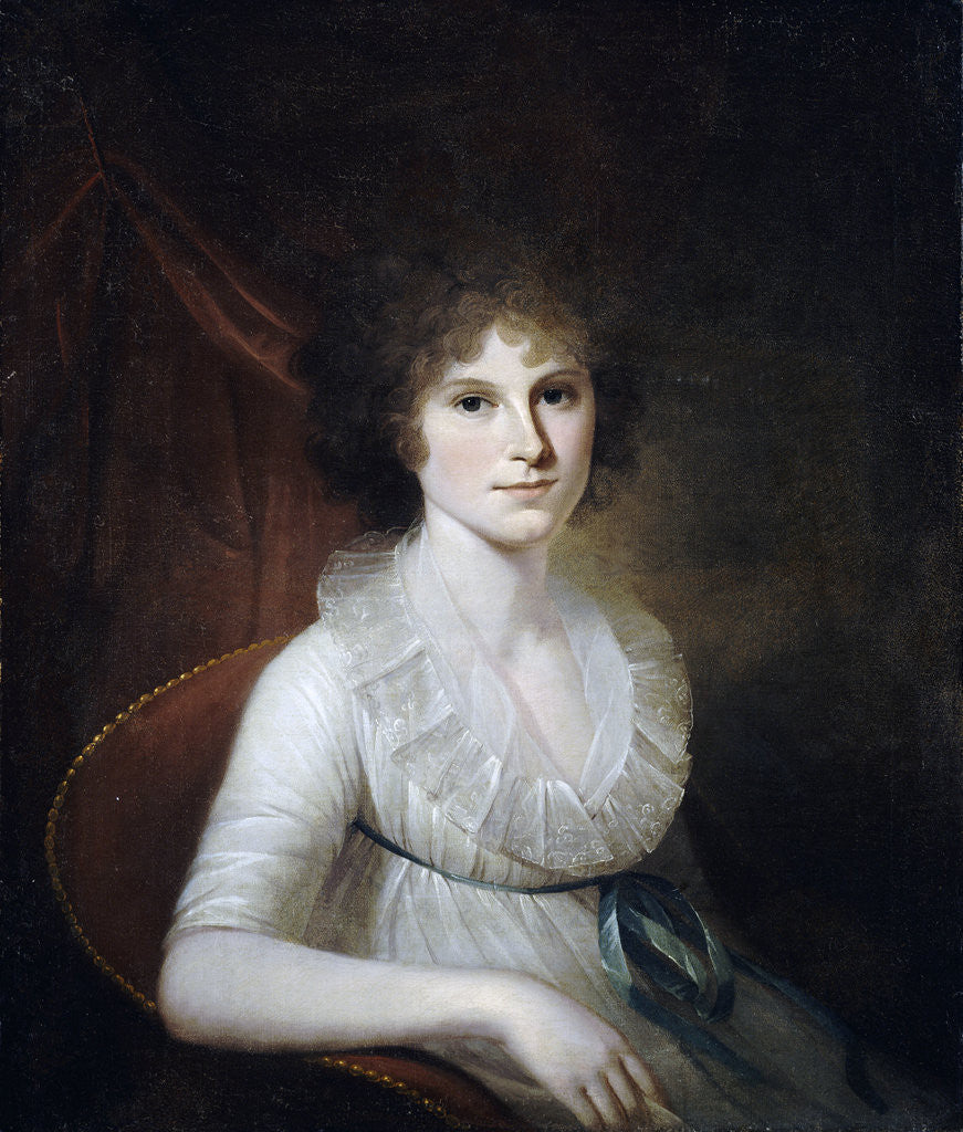 Detail of Portrait of Ann Emily Rush by James Peale the Elder