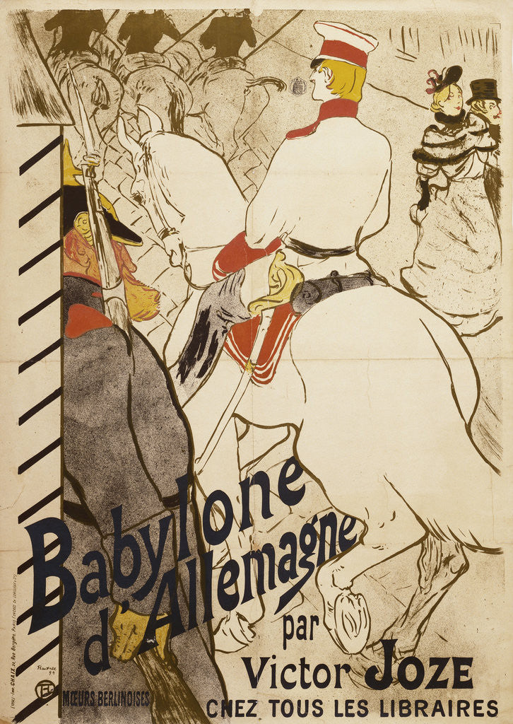 Detail of Babylon d'Allemagne by Henri de Toulouse-Lautrec