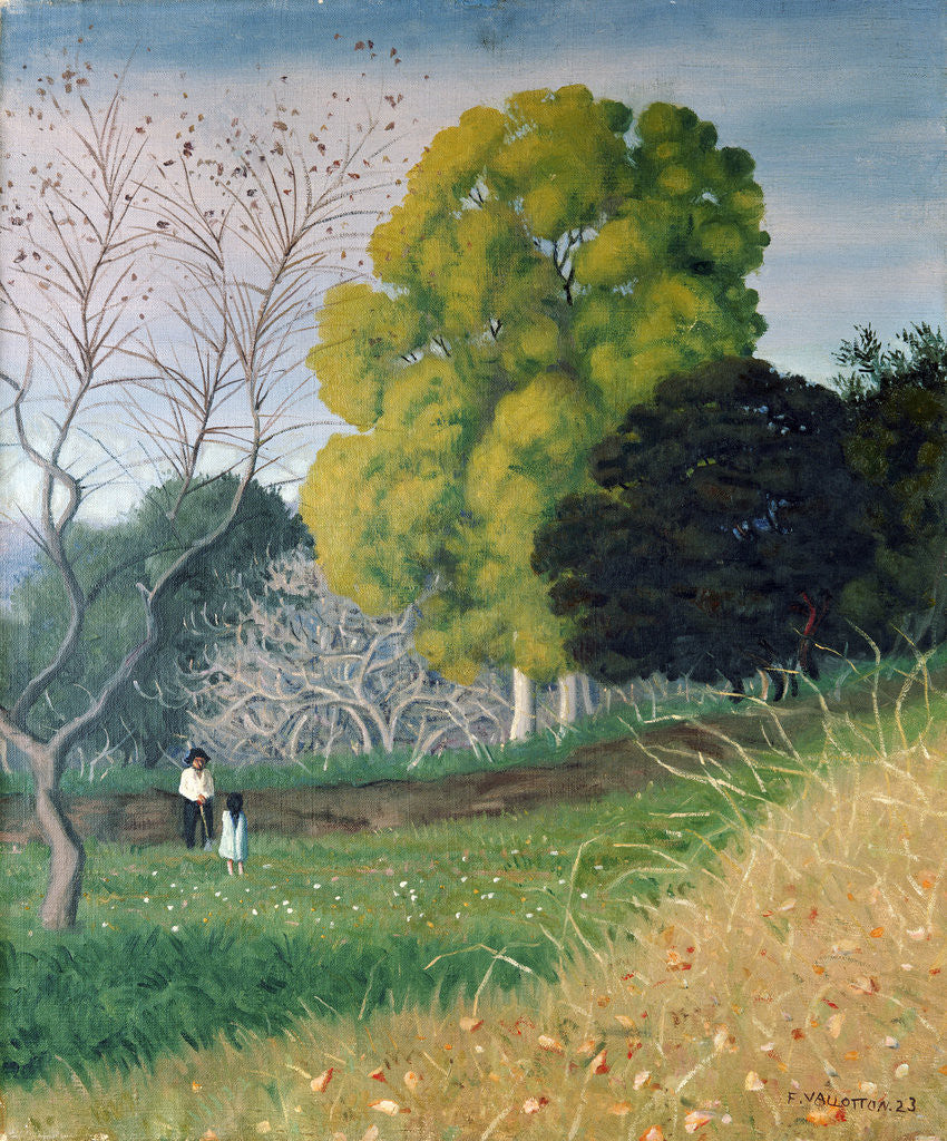 Detail of The Green Tree by Felix Vallotton