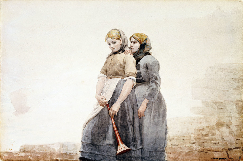 Detail of The Fog Horn by Winslow Homer