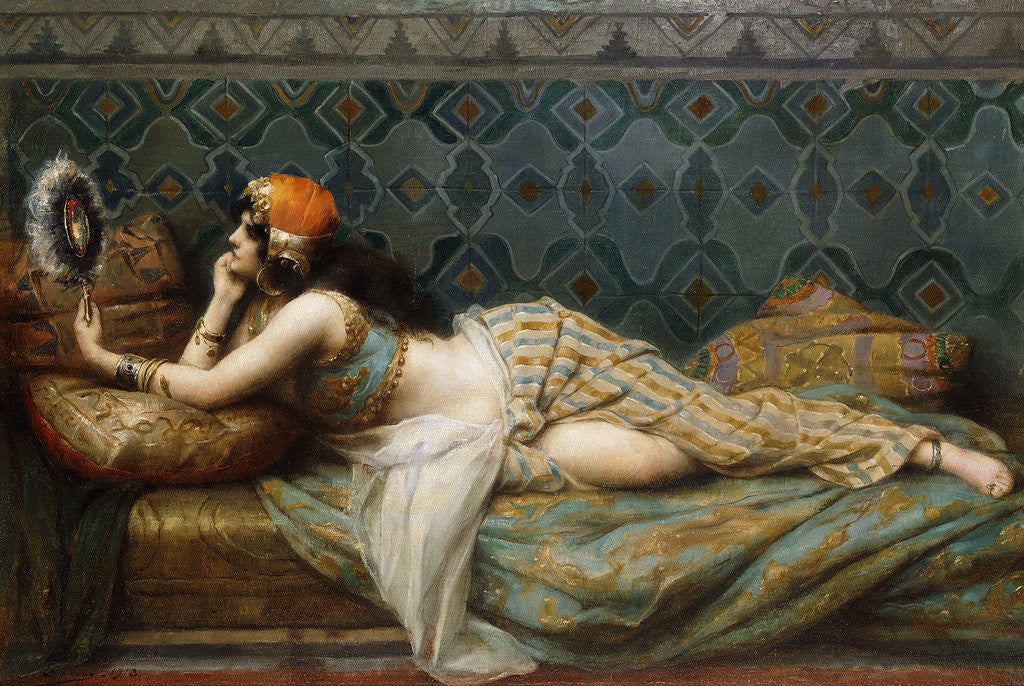 Detail of The Odalisque by Adrien Henri Tanoux