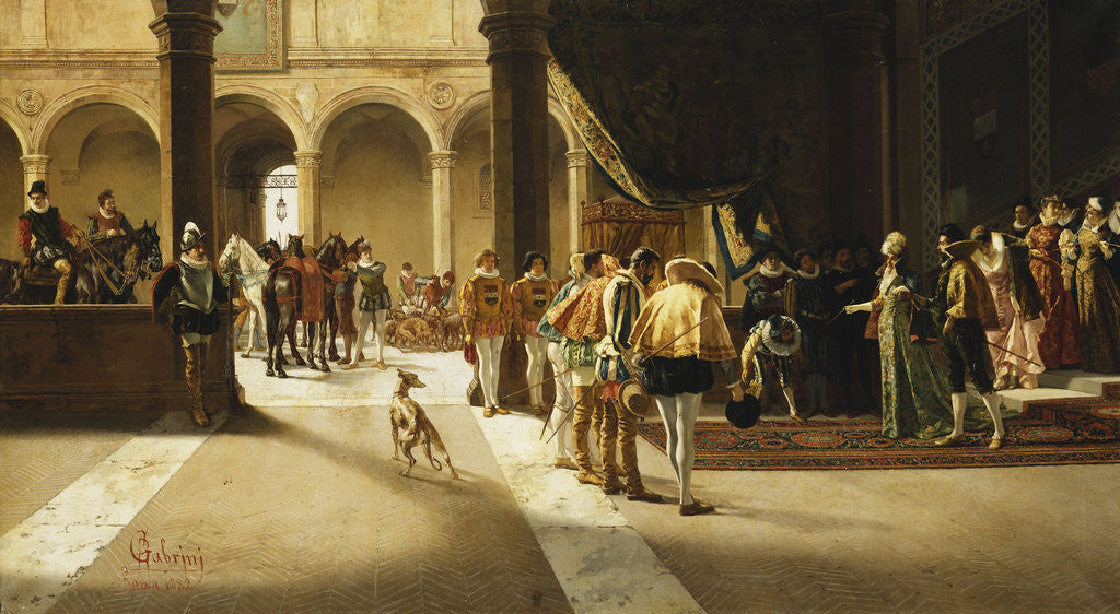 Detail of The Arrival by Pietro Gabrini