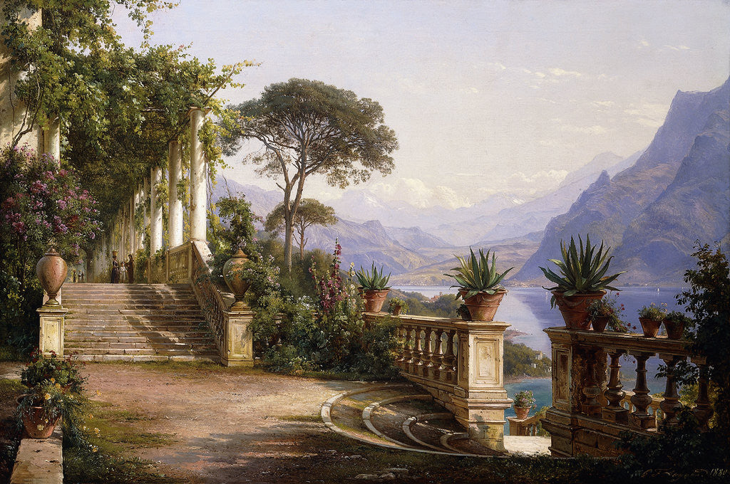 Detail of Loggia Fra Como by Carl Frederic Aagaard