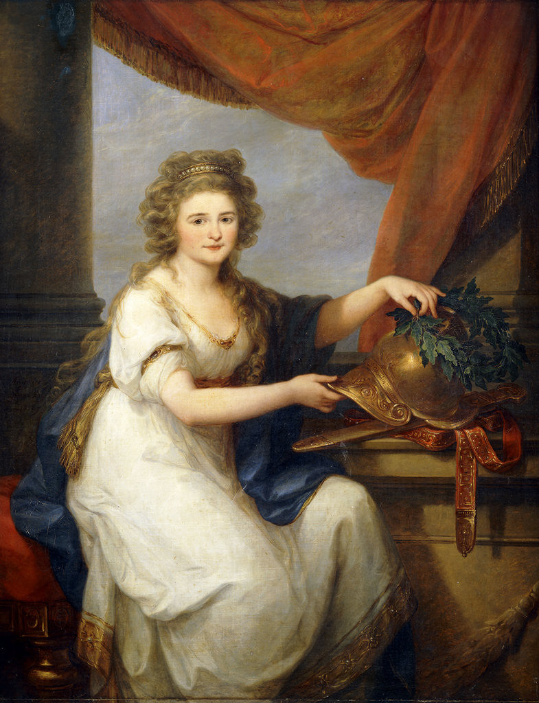 Detail of Portrait of Countess Catherine Skavronska by Angelica Kauffmann