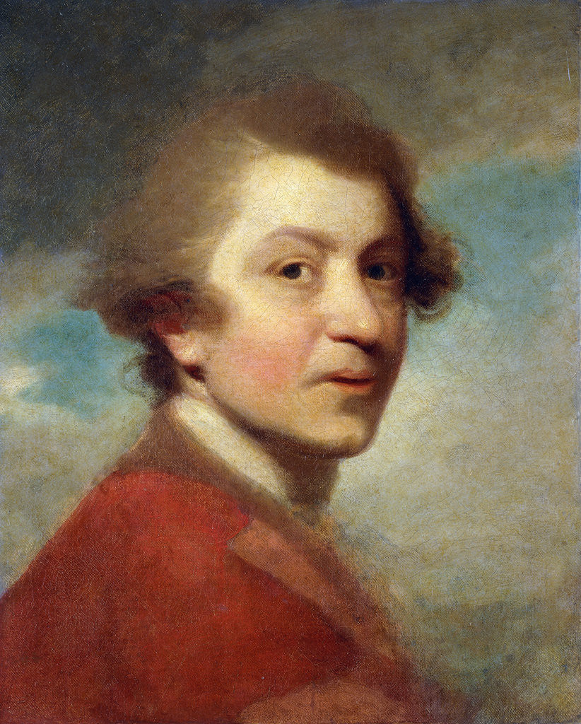 Detail of Portrait of the Artist, Head and Shoulders by Joshua Reynolds