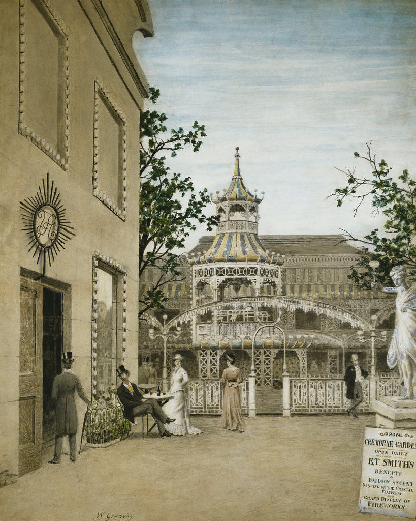 Detail of James McNeill Whistler in the Cremorne Gardens, Chelsea by Walter Greaves