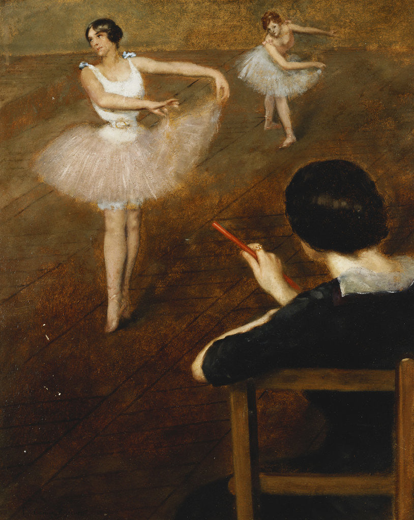 Detail of The Ballet Lesson by Pierre Carrier-Belleuse
