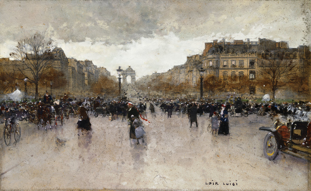 Detail of Junction near the Champs Elysee by Luigi Loir